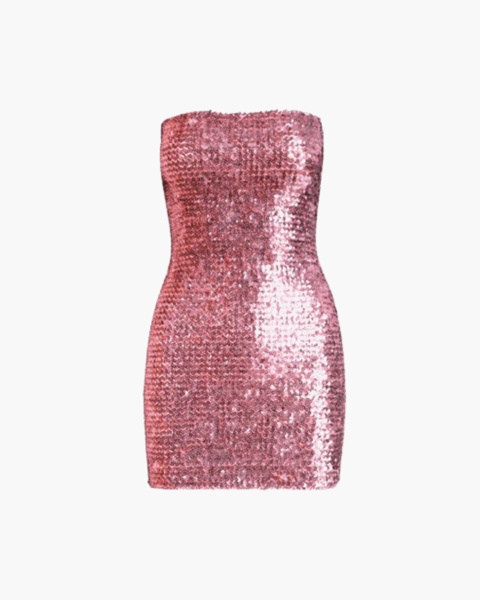 Lianora – Figure-hugging fit – Sequin mini dress-Apparel & Accessories > Clothing > Dresses > Party Dresses-Cíelo Fióra Atelier