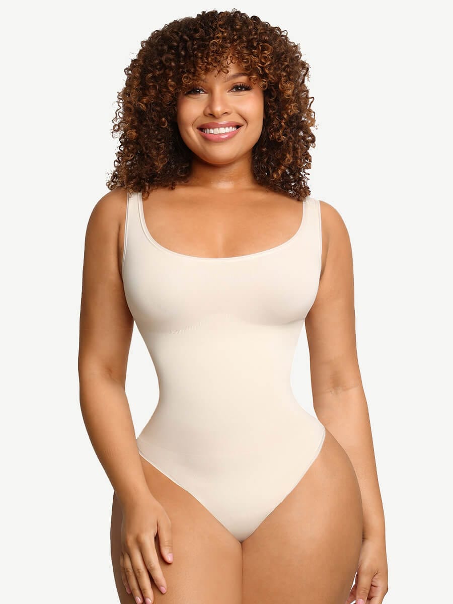 Lilou – Eco-friendly fabric – Tank-style shaping bodysuit-Apparel & Accessories > Clothing > Underwear & Shapewear > Shapewear > Eco-Friendly Shapewear-Cíelo Fióra Atelier