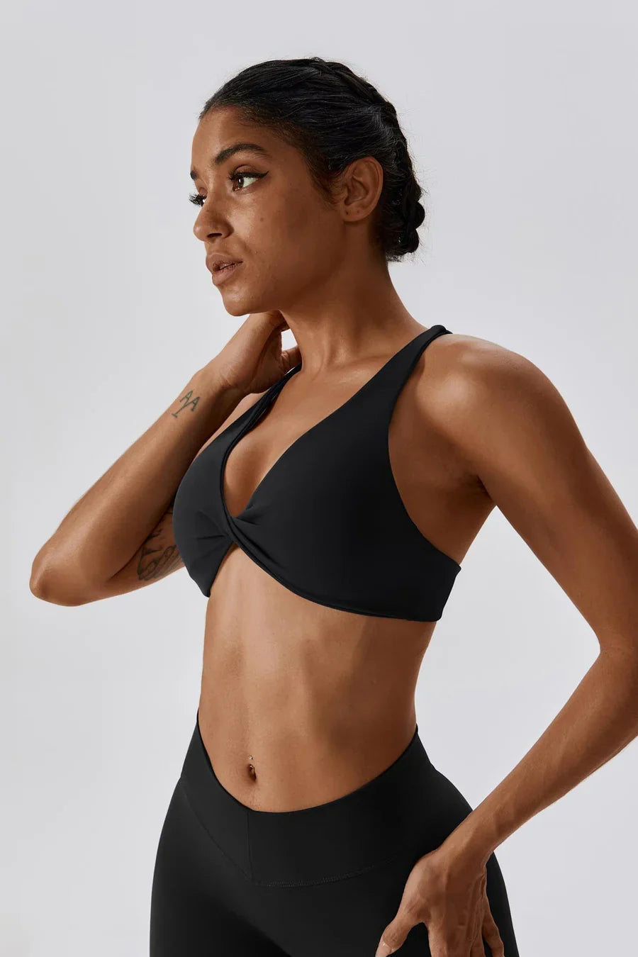 Lorelei – Crossback straps – Sculpting sports bra-Apparel & Accessories > Clothing > Underwear & Socks > Bras > Sports Bras-Cíelo Fióra Atelier