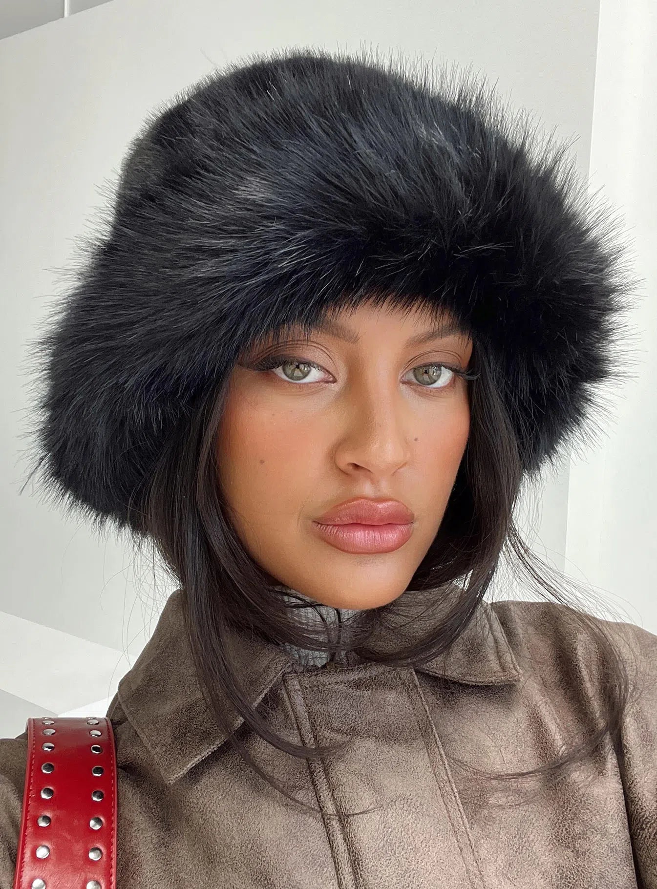 Lorivra – Sleek faux fur – Bucket hat-Apparel & Accessories > Clothing Accessories > Hats > Bucket Hats-Cíelo Fióra Atelier