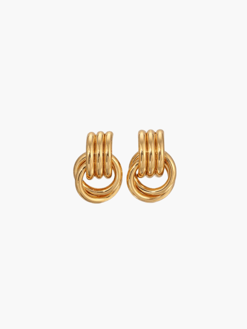 Luisa – Hollow design – Mini hoop earrings-Apparel & Accessories > Jewelry > Earrings > Hoop Earrings-Cíelo Fióra Atelier