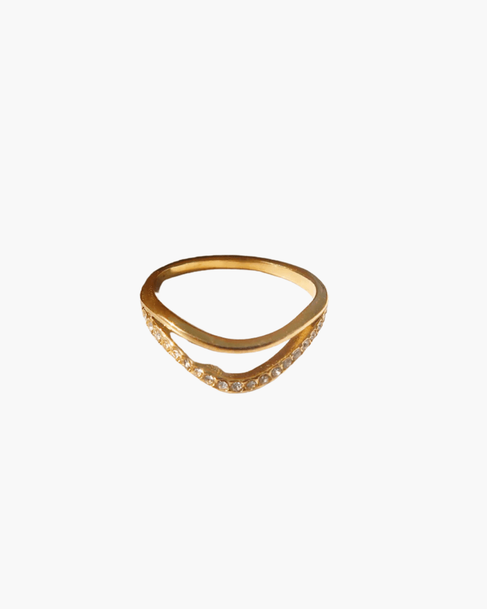 Lumarée – Wave pattern – Glitter ring-Apparel & Accessories > Jewelry > Rings > Fashion Rings-Cíelo Fióra Atelier