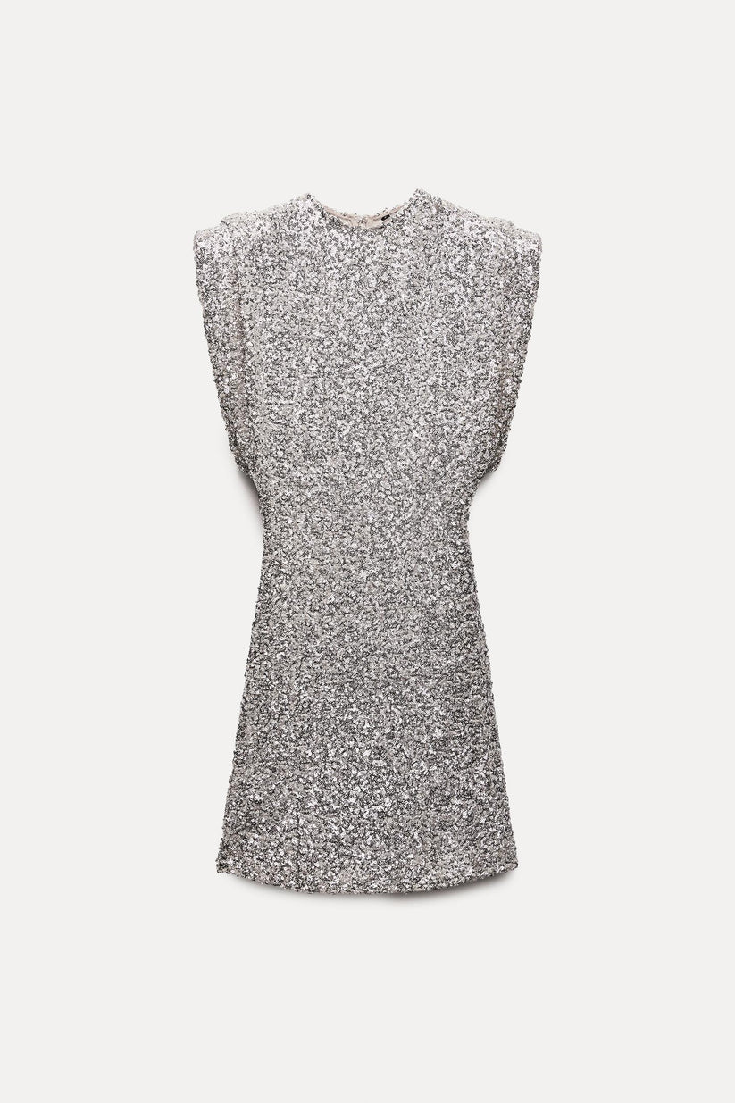 Lumina – Glamorous design – Sequin mini dress-Apparel & Accessories > Clothing > Dresses > Sequin Dresses-Cíelo Fióra Atelier