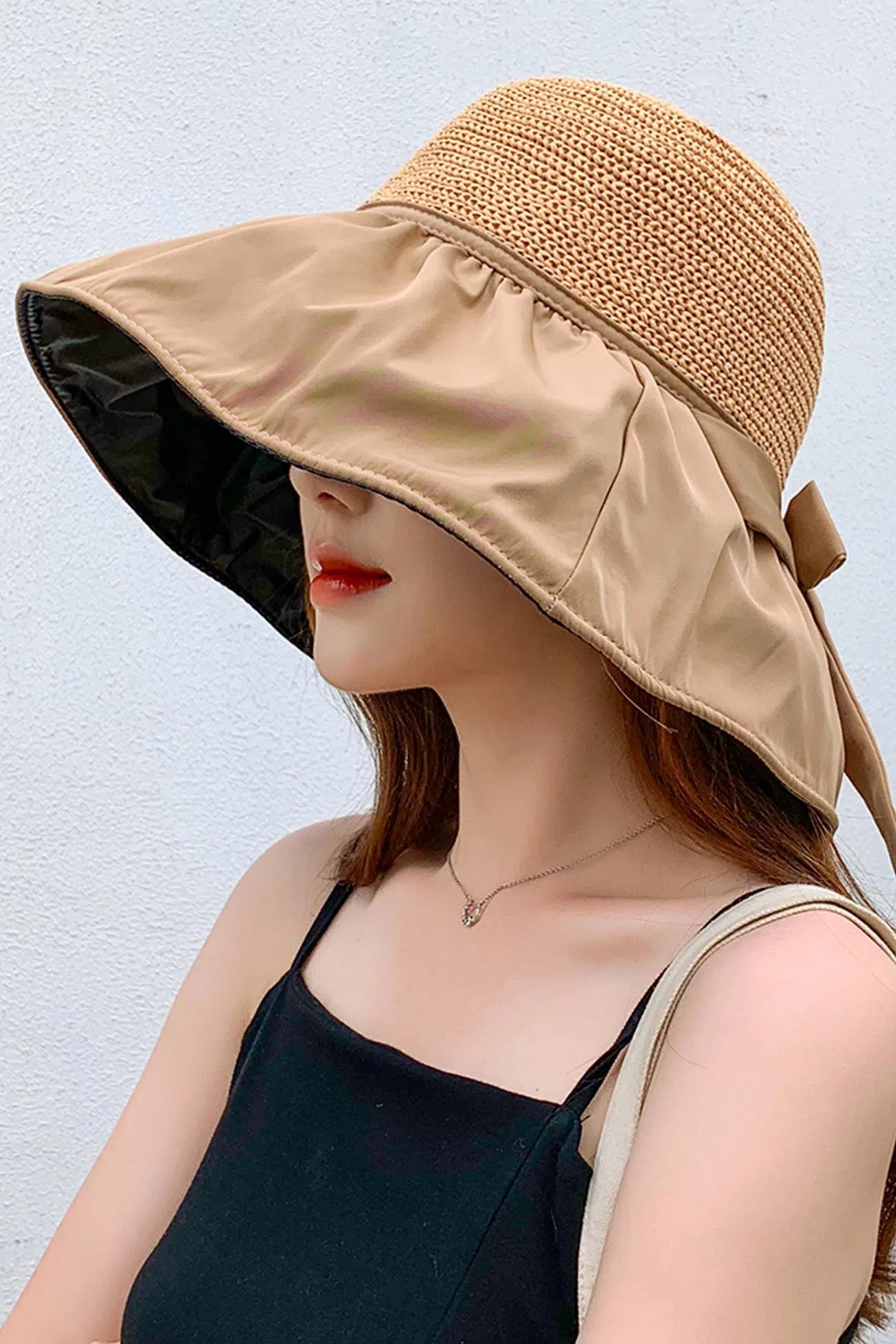 Martina – Breezy foldable – Sun hat-Apparel & Accessories > Clothing Accessories > Hats > Sun Hats-Cíelo Fióra Atelier