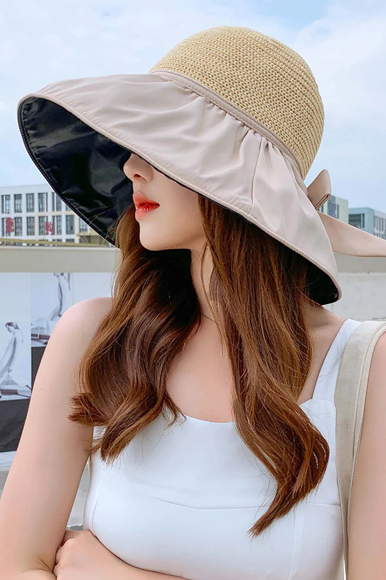 Martina – Breezy foldable – Sun hat-Apparel & Accessories > Clothing Accessories > Hats > Sun Hats-Cíelo Fióra Atelier