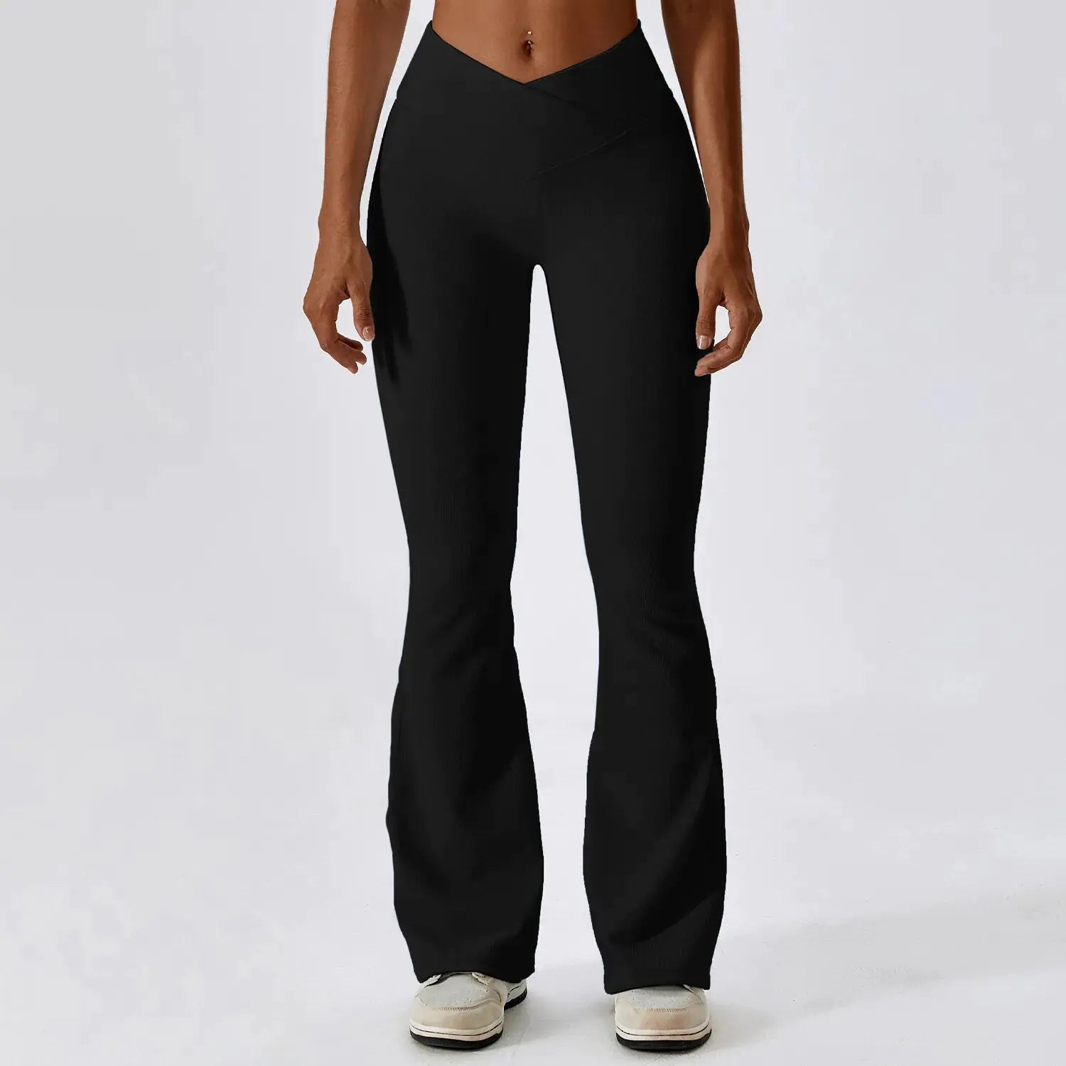 Mila – High-waisted fit – Gym-ready flared leggings-Apparel & Accessories > Clothing > Activewear > Pants > Flared Yoga Pants-Cíelo Fióra Atelier