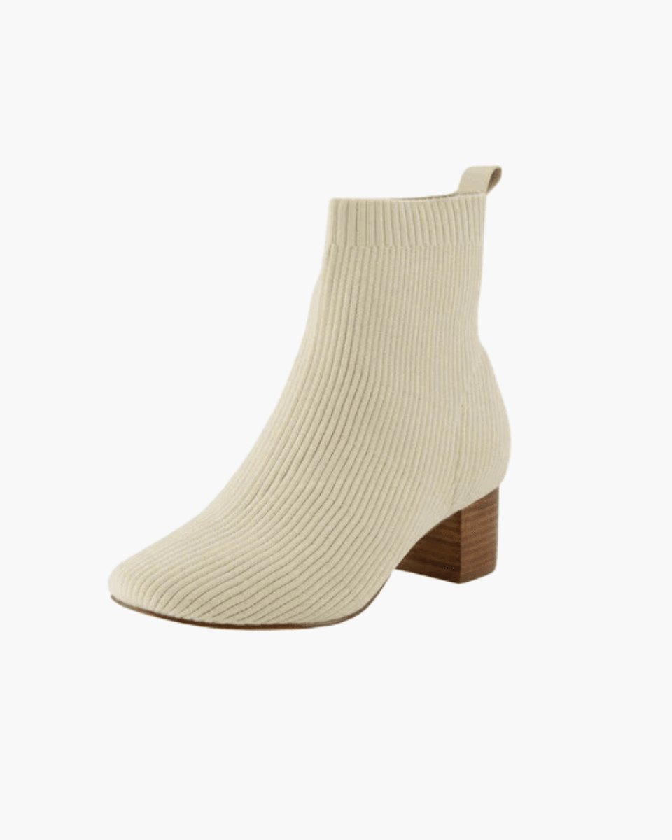 Milana – Soft knit upper – Knitted ankle boots-Apparel & Accessories > Shoes > Boots > Heeled Boots-Cíelo Fióra Atelier