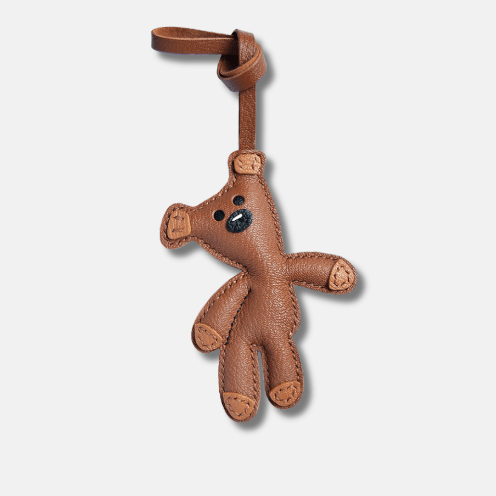 Mr. Bean Teddy – Nostalgic teddy bear design – Bag charm-Apparel & Accessories > Handbags, Wallets & Cases > Handbag Accessories > Charms-Cíelo Fióra Atelier