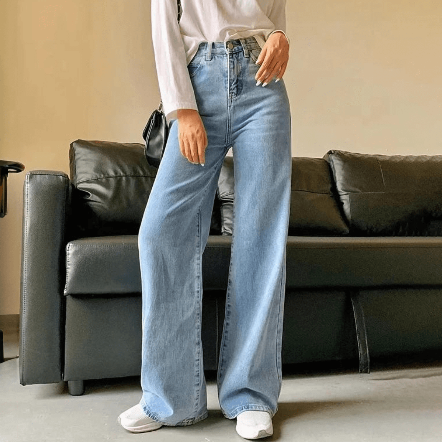 Navila – Wide-leg cut – Everyday jeans-Apparel & Accessories > Clothing > Pants > Jeans-Cíelo Fióra Atelier