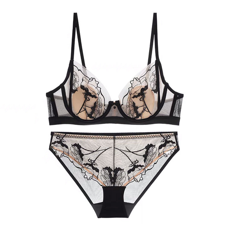 Nivara – Mesh floral – Lingerie set-Apparel & Accessories > Clothing > Underwear & Socks > Lingerie > Lingerie Sets-Cíelo Fióra Atelier