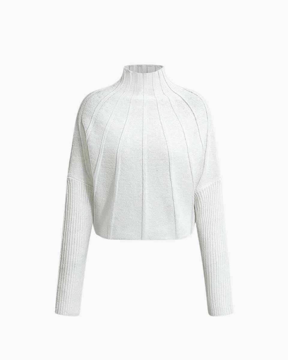 Noemia – Batwing design – Knit sweater-Apparel & Accessories > Clothing > Sweaters > Pullover Sweaters-Cíelo Fióra Atelier