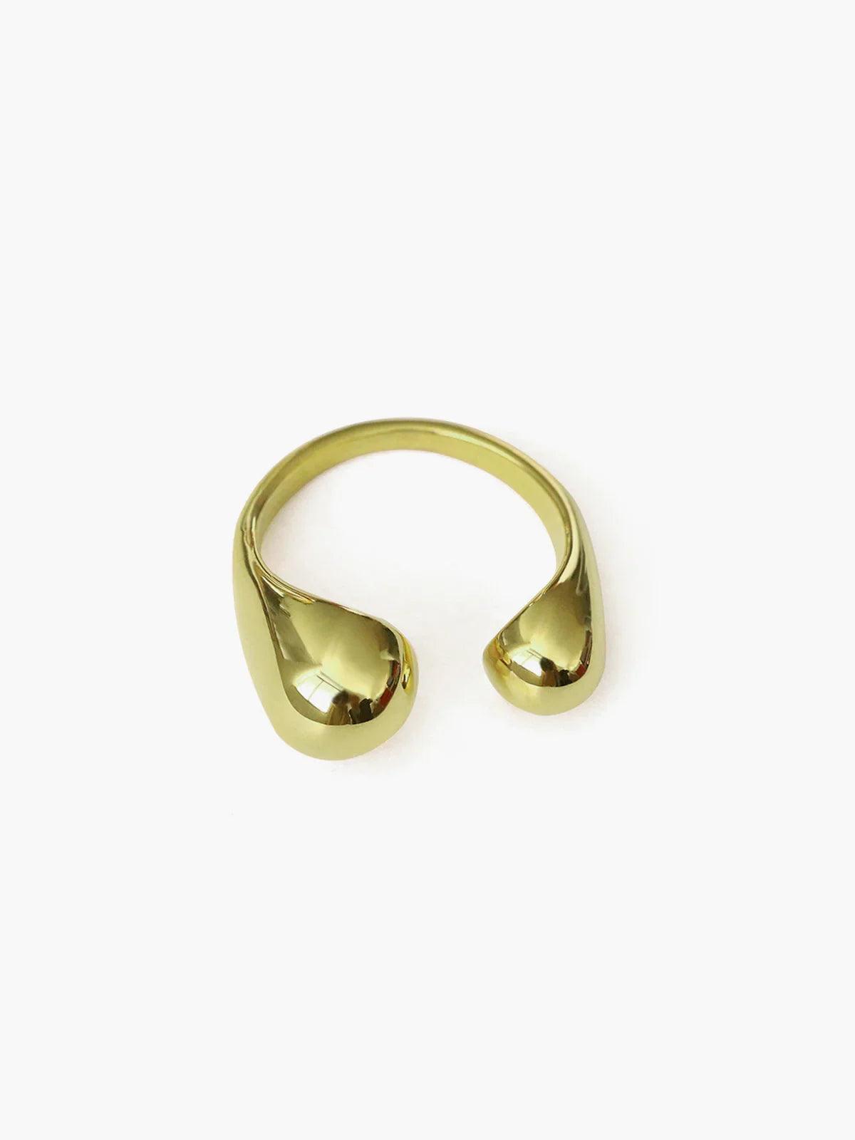 Noxara – Minimalist design – Gold-plated ring-Apparel & Accessories > Jewelry > Rings > Fashion Rings-Cíelo Fióra Atelier