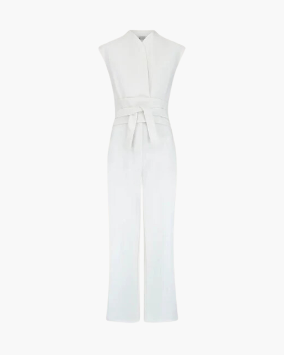 Odette – Tailored silhouette – Sleeveless jumpsuit-Apparel & Accessories > Clothing > One-Piece Suits > Versatile Jumpsuits-Cíelo Fióra Atelier