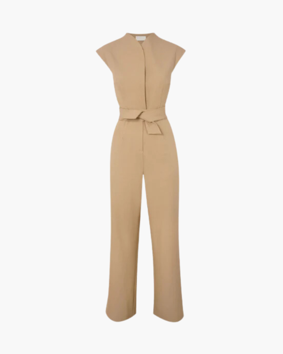 Odette – Tailored silhouette – Sleeveless jumpsuit-Apparel & Accessories > Clothing > One-Piece Suits > Versatile Jumpsuits-Cíelo Fióra Atelier