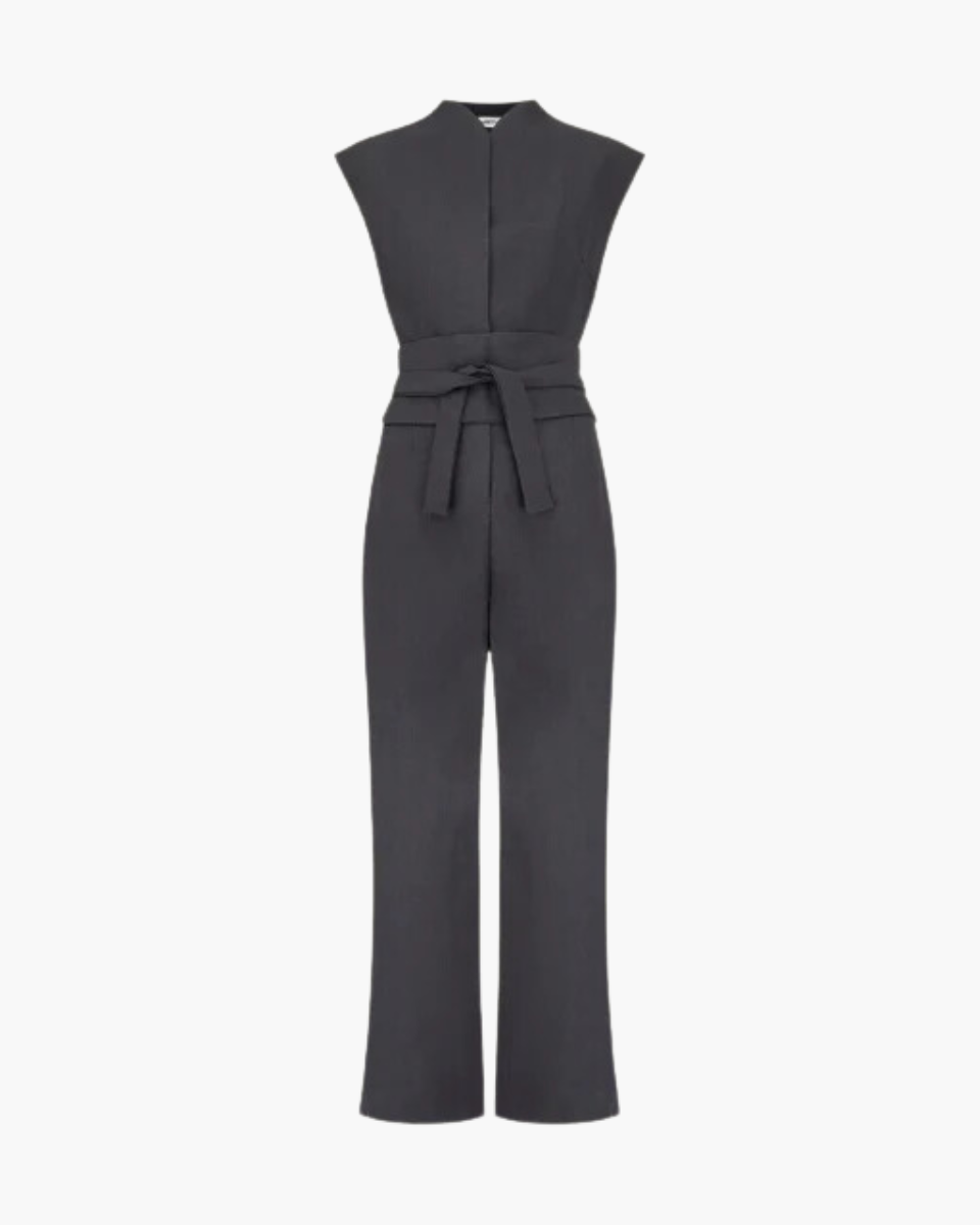 Odette – Tailored silhouette – Sleeveless jumpsuit-Apparel & Accessories > Clothing > One-Piece Suits > Versatile Jumpsuits-Cíelo Fióra Atelier