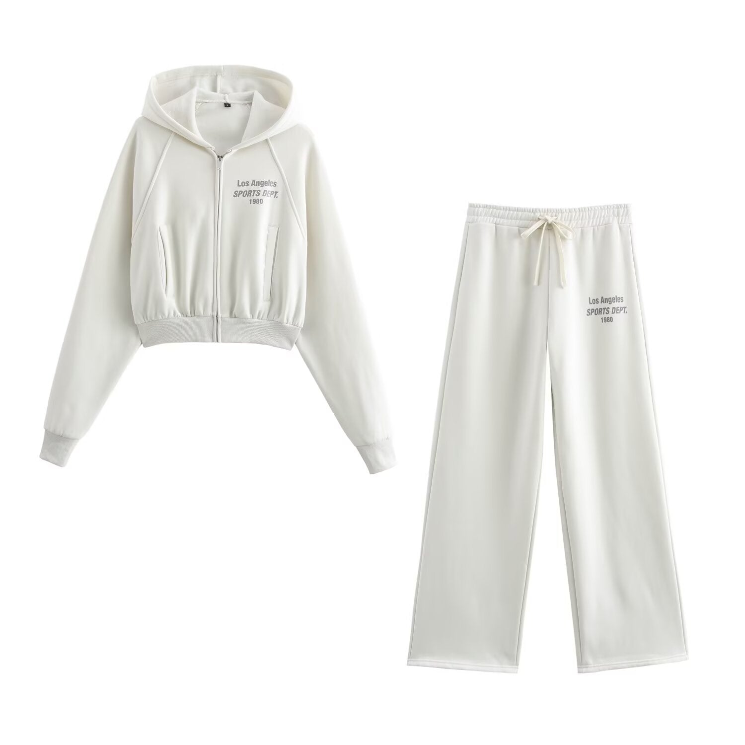 Phaedra – Zip-up hoodie & sporty sweatpants – City lounge set-Apparel & Accessories > Clothing > Activewear > Loungewear Sets-Cíelo Fióra Atelier