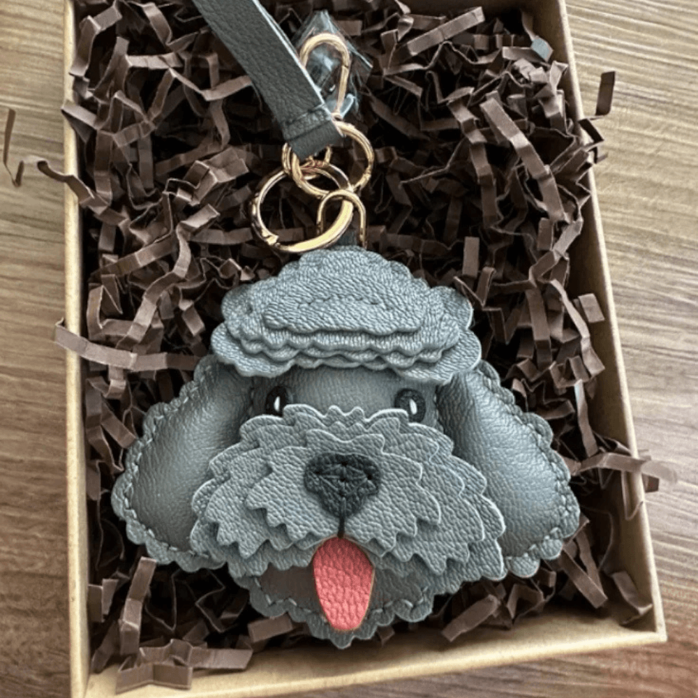 Poodle – Chic poodle design – Bag charm-Apparel & Accessories > Handbags, Wallets & Cases > Handbag Accessories > Charms-Cíelo Fióra Atelier