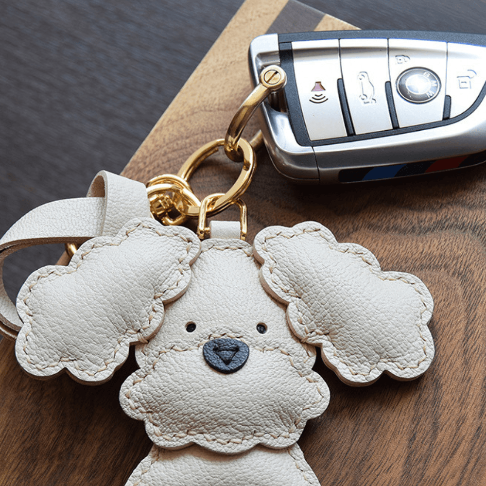 Poodle Puppy – Adorable design – Bag charm-Apparel & Accessories > Handbags, Wallets & Cases > Handbag Accessories > Charms-Cíelo Fióra Atelier