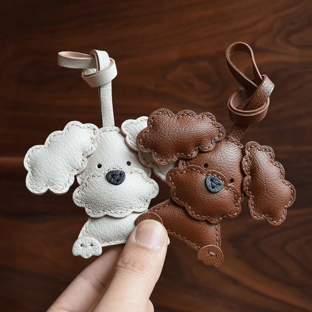 Poodle Puppy – Adorable design – Bag charm-Apparel & Accessories > Handbags, Wallets & Cases > Handbag Accessories > Charms-Cíelo Fióra Atelier