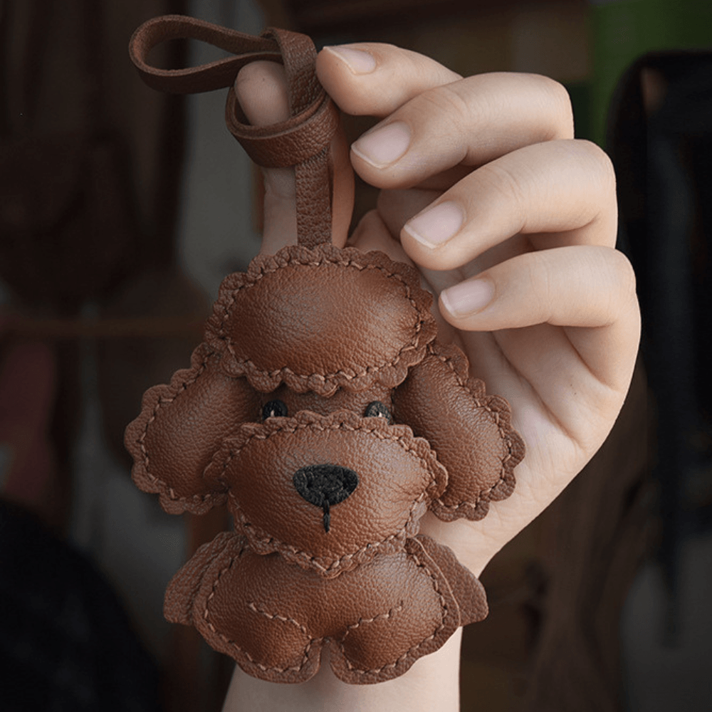 Poodle Teddy – Cute bear design – Bag charm-Apparel & Accessories > Handbags, Wallets & Cases > Handbag Accessories > Charms-Cíelo Fióra Atelier