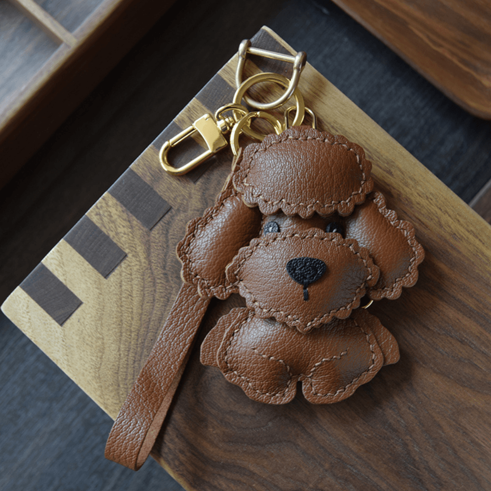 Poodle Teddy – Cute bear design – Bag charm-Apparel & Accessories > Handbags, Wallets & Cases > Handbag Accessories > Charms-Cíelo Fióra Atelier