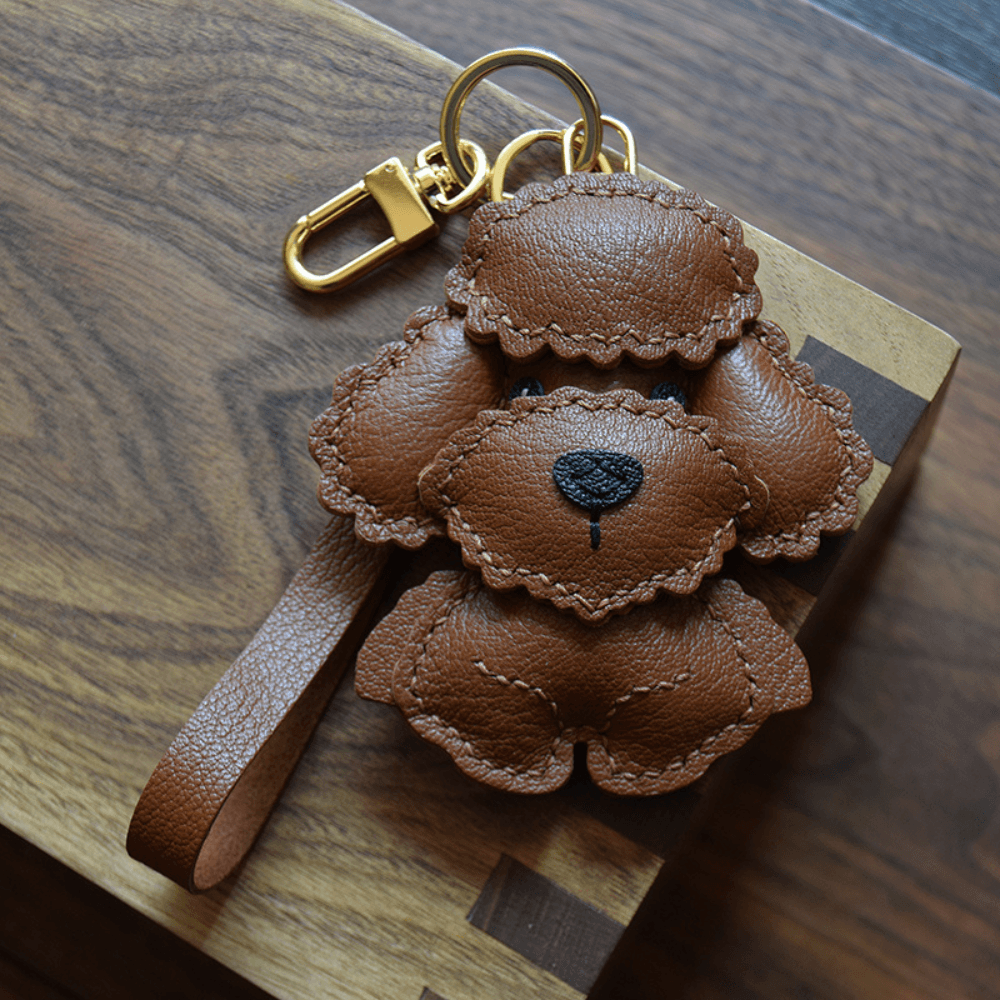 Poodle Teddy – Cute bear design – Bag charm-Apparel & Accessories > Handbags, Wallets & Cases > Handbag Accessories > Charms-Cíelo Fióra Atelier