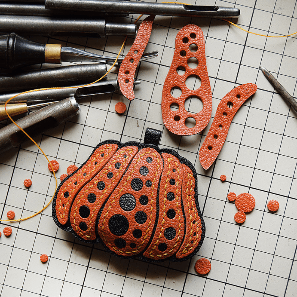 Pumpkin – Festive design – Bag charm-Apparel & Accessories > Handbags, Wallets & Cases > Handbag Accessories > Charms-Cíelo Fióra Atelier