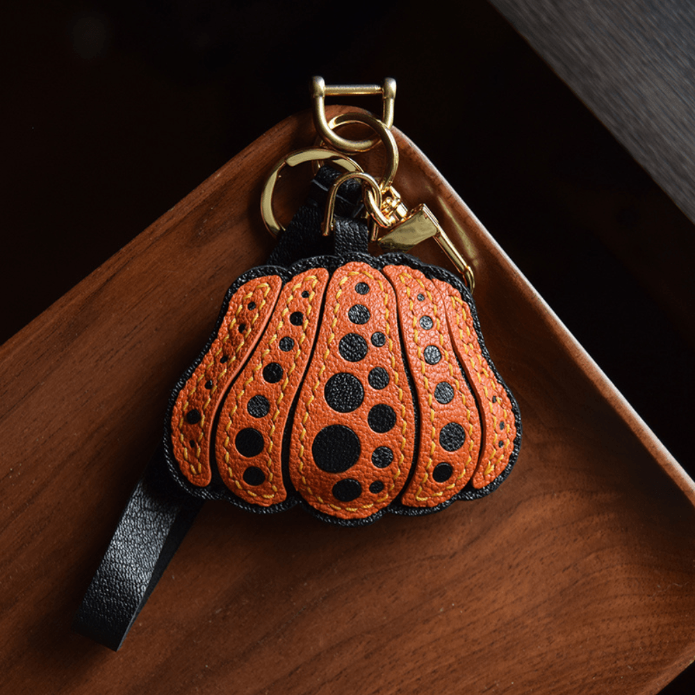 Pumpkin – Festive design – Bag charm-Apparel & Accessories > Handbags, Wallets & Cases > Handbag Accessories > Charms-Cíelo Fióra Atelier