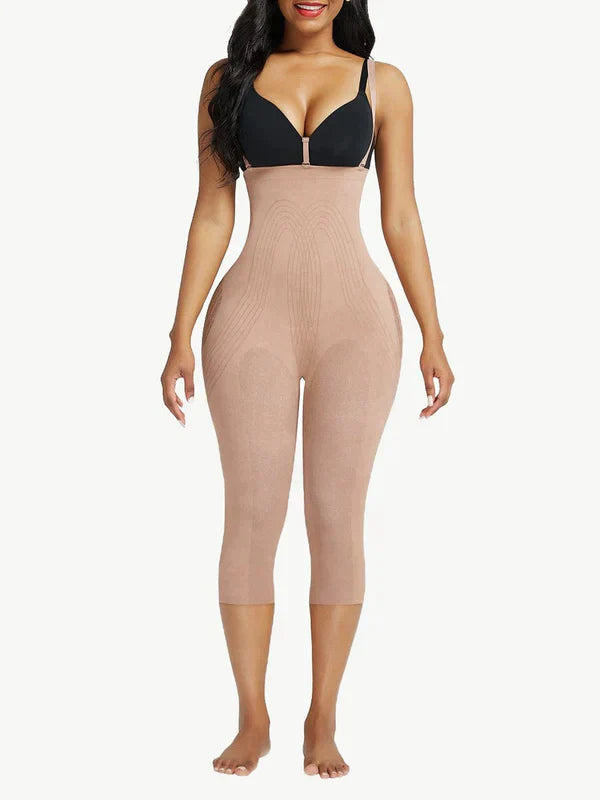 Rosaura – Gentle compression – Body shaper capri-Apparel & Accessories > Clothing > Underwear & Socks > Shapewear > Capri Shapewear-Cíelo Fióra Atelier