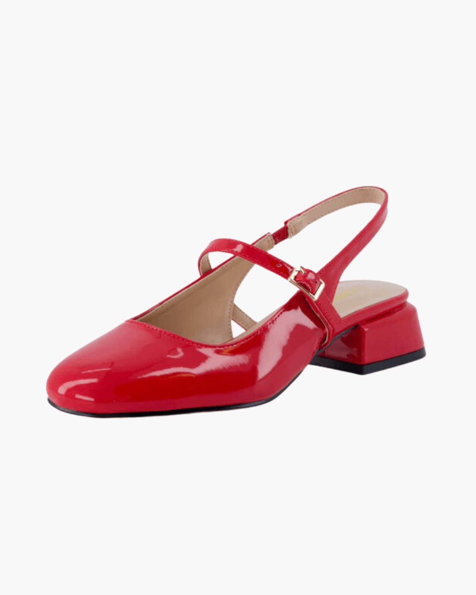 Sabrina – Vegan patent design – Dress shoes-Apparel & Accessories > Shoes > Heels > Mary Jane Shoes-Cíelo Fióra Atelier