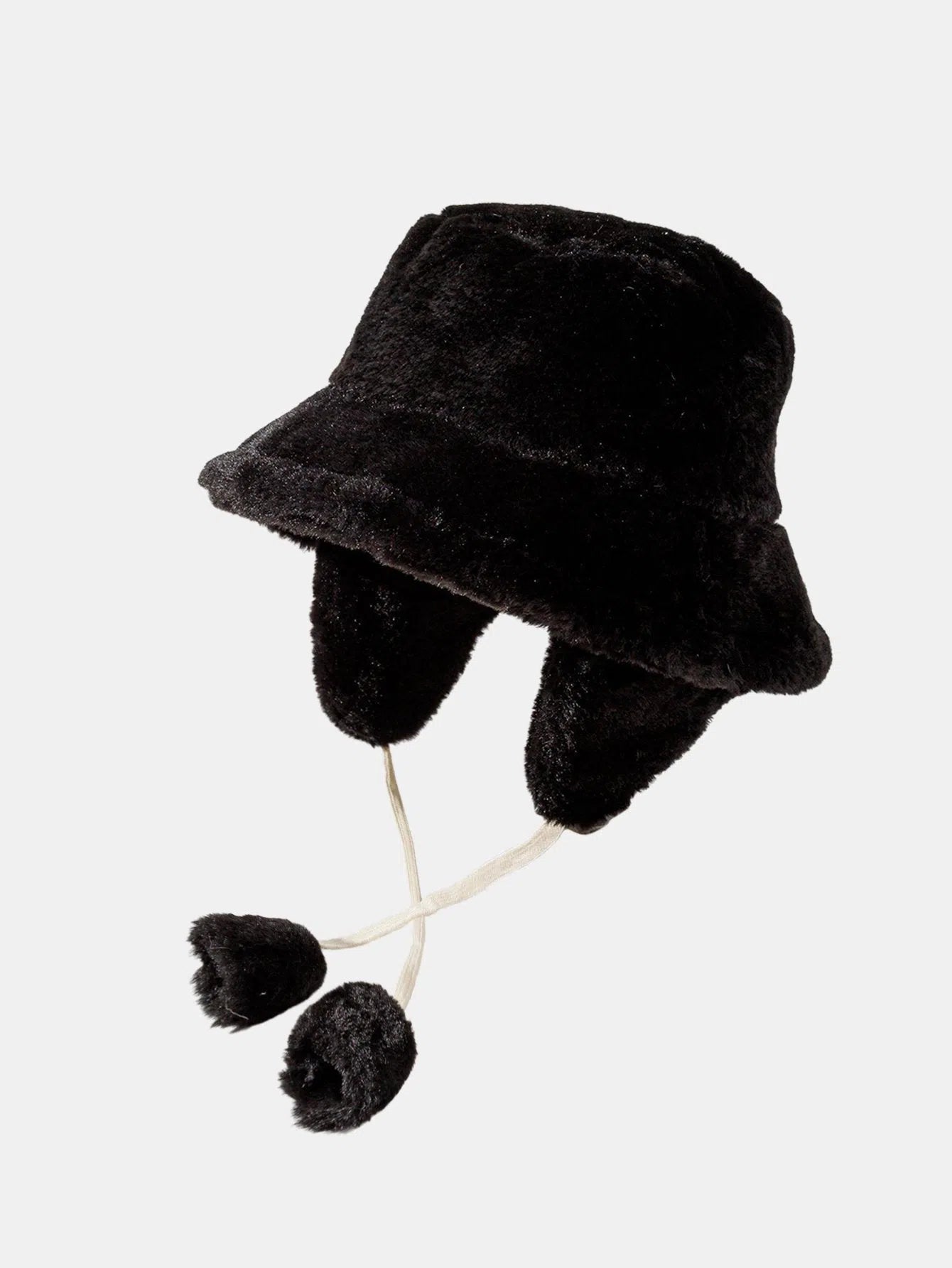 Soraya – Earflap plush – Bucket hat-Apparel & Accessories > Clothing Accessories > Hats > Bucket Hats-Cíelo Fióra Atelier