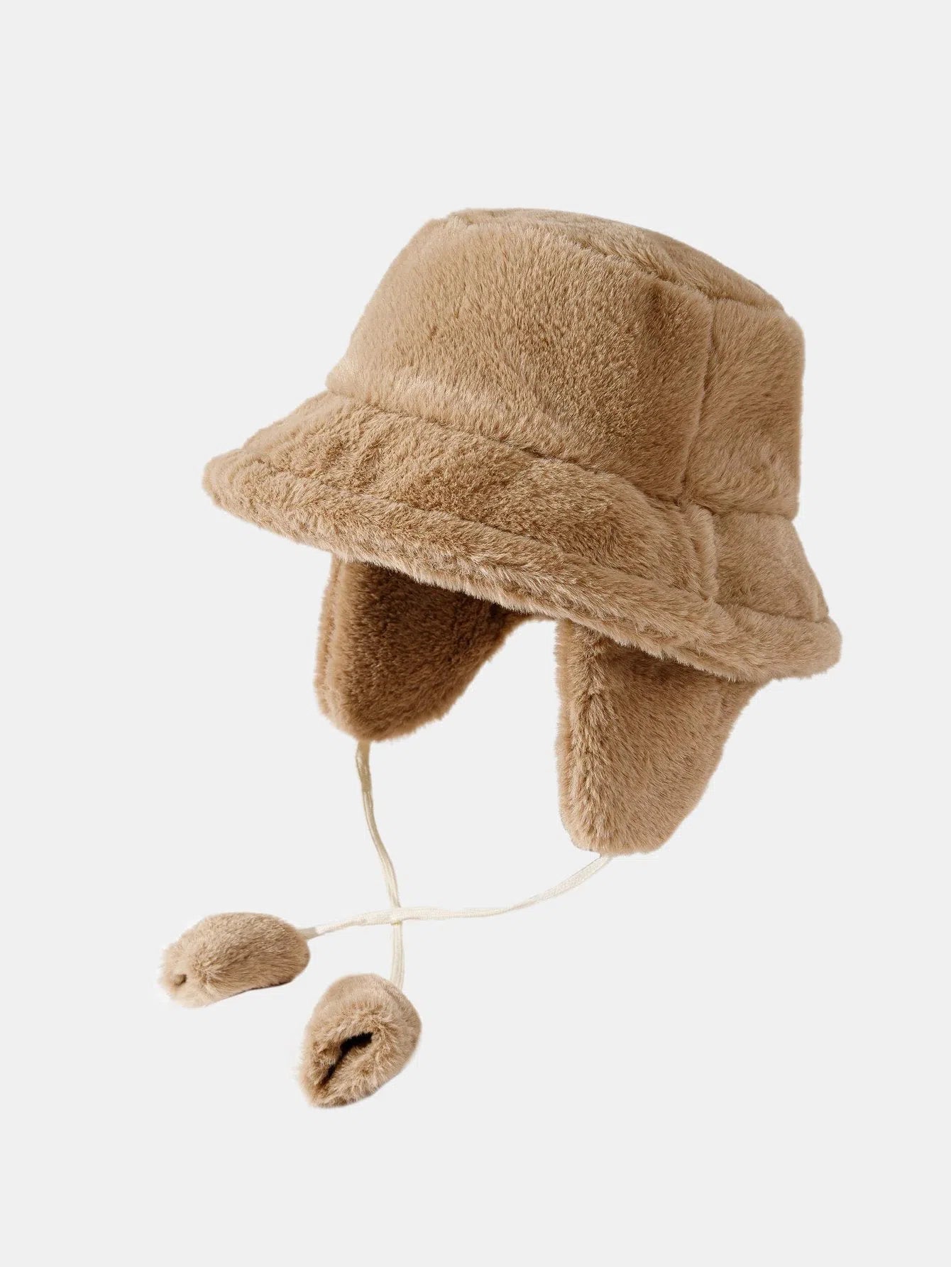 Soraya – Earflap plush – Bucket hat-Apparel & Accessories > Clothing Accessories > Hats > Bucket Hats-Cíelo Fióra Atelier