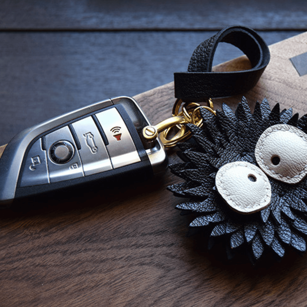 Susuwatari – Playful soot sprite design – Bag charm-Apparel & Accessories > Handbags, Wallets & Cases > Handbag Accessories > Charms-Cíelo Fióra Atelier