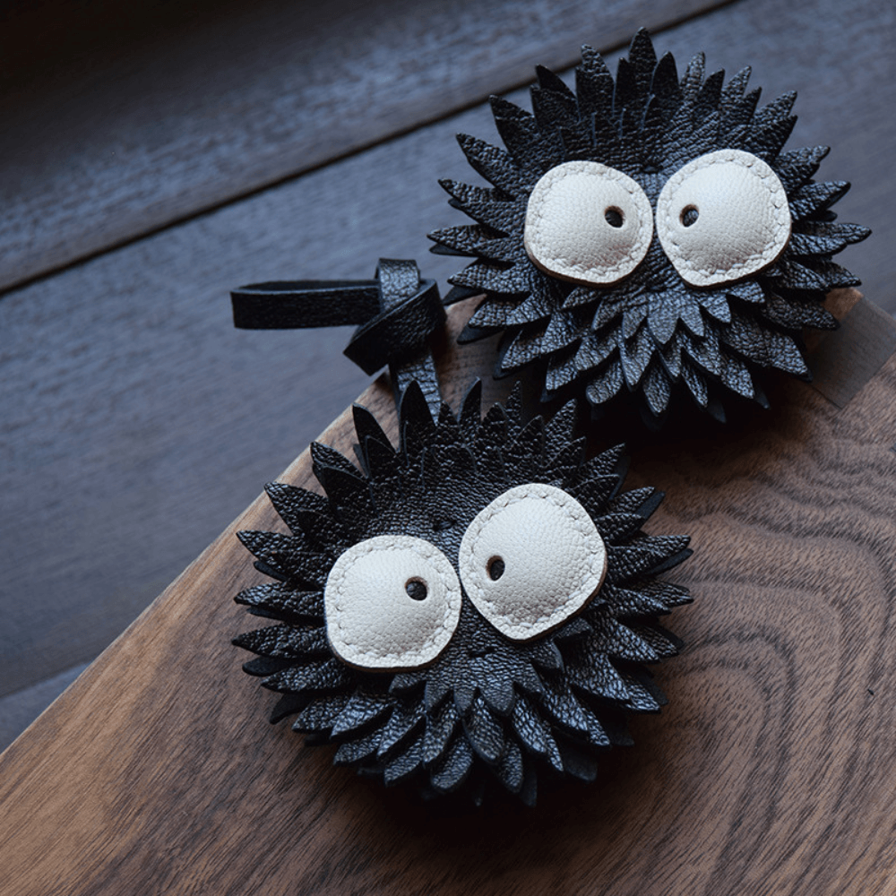 Susuwatari – Playful soot sprite design – Bag charm-Apparel & Accessories > Handbags, Wallets & Cases > Handbag Accessories > Charms-Cíelo Fióra Atelier