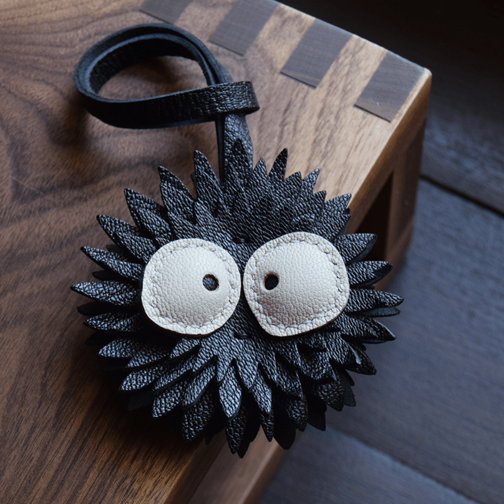 Susuwatari – Playful soot sprite design – Bag charm-Apparel & Accessories > Handbags, Wallets & Cases > Handbag Accessories > Charms-Cíelo Fióra Atelier