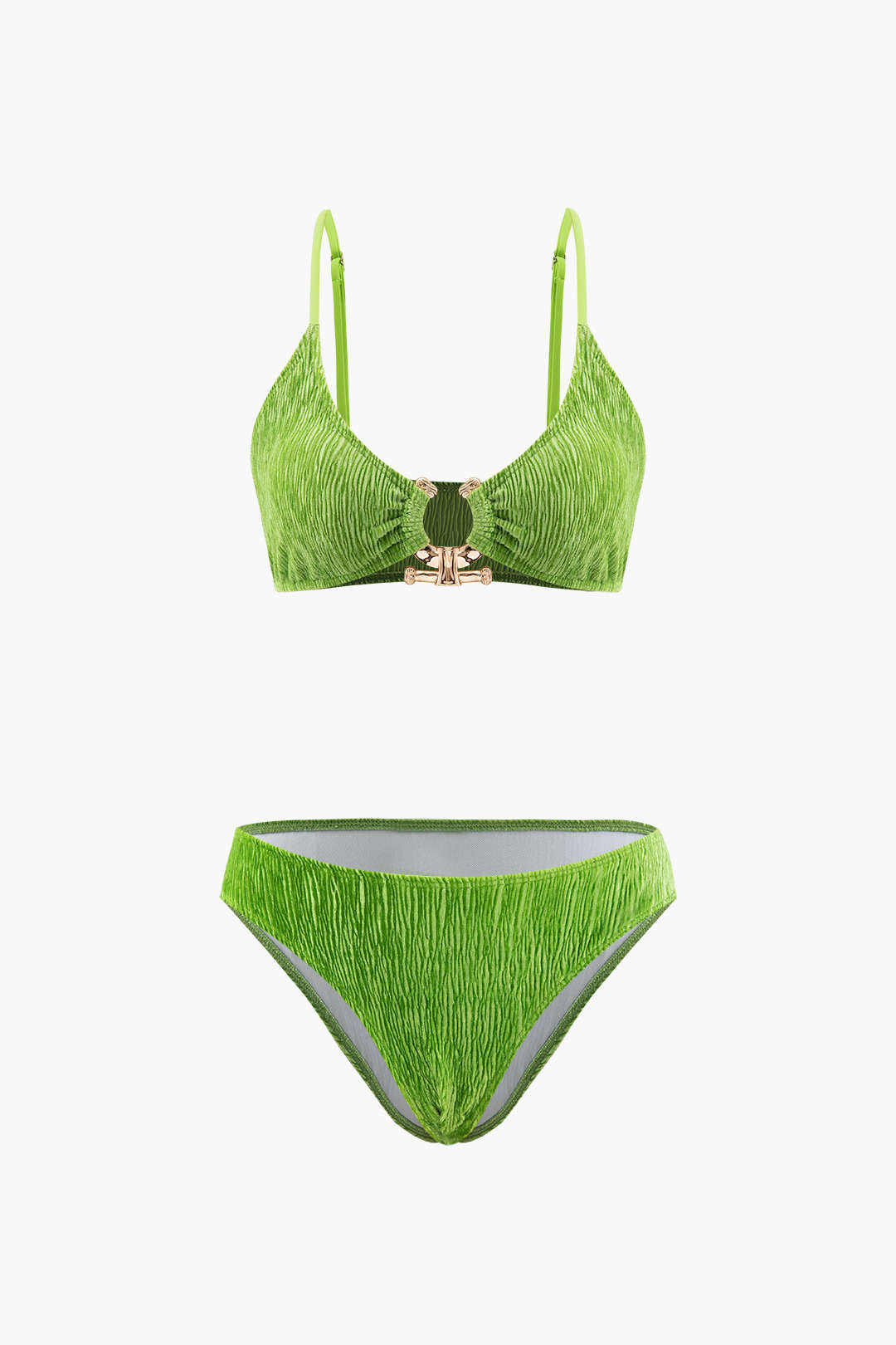 Velisse – Luxe design – Velvet swim set-Apparel & Accessories > Clothing > Swimwear > Three-Piece Sets-Cíelo Fióra Atelier