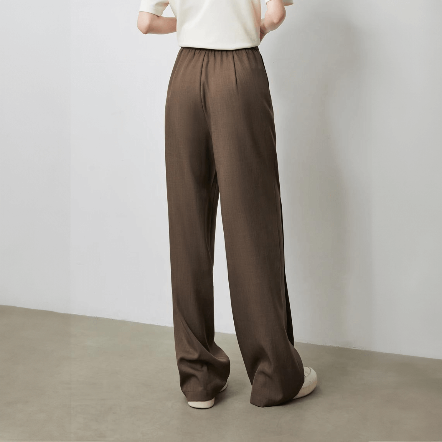 Vellure – Pleated front – Wide-leg pants-Apparel & Accessories > Clothing > Pants > Wide-Leg Pants-Cíelo Fióra Atelier