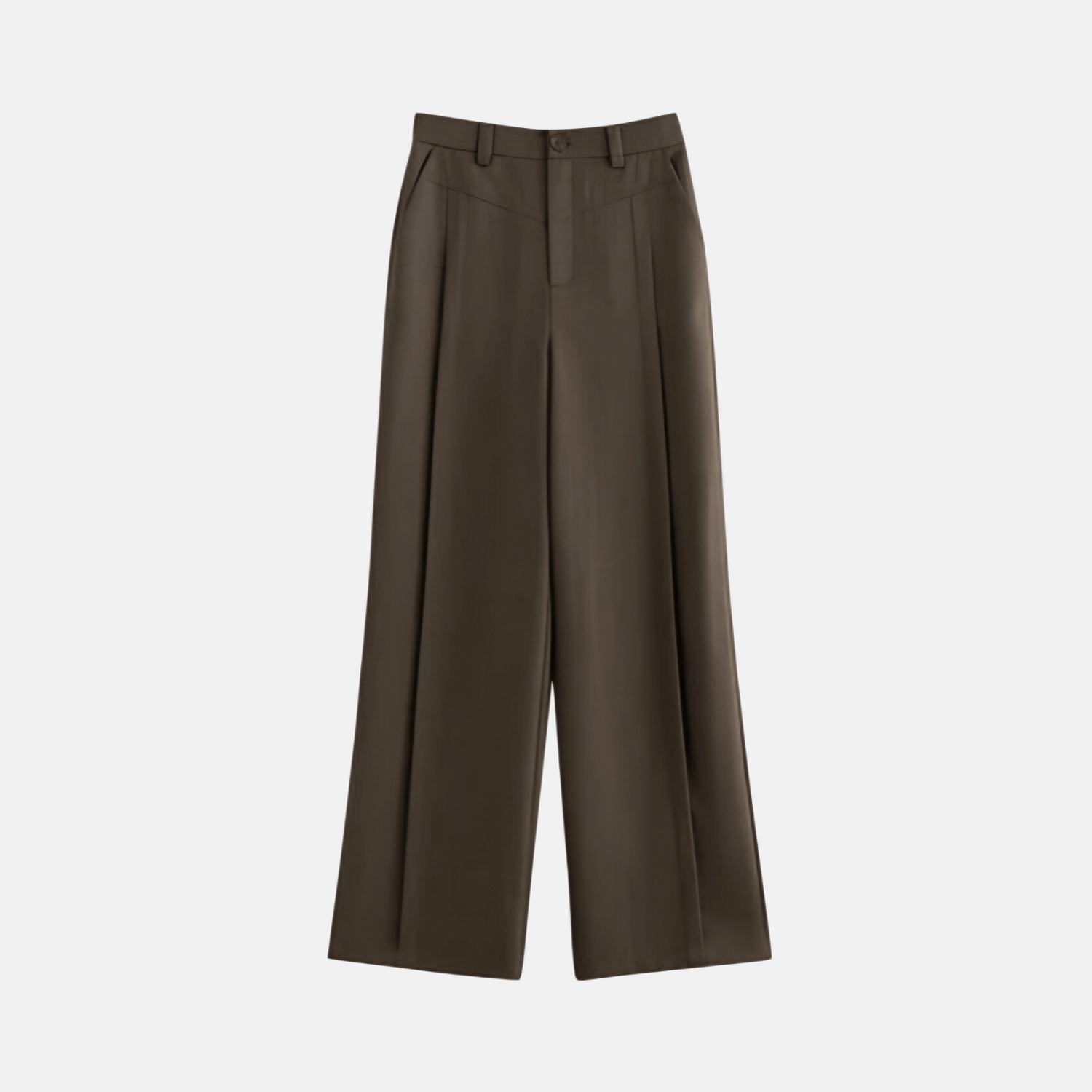 Vellure – Pleated front – Wide-leg pants-Apparel & Accessories > Clothing > Pants > Wide-Leg Pants-Cíelo Fióra Atelier