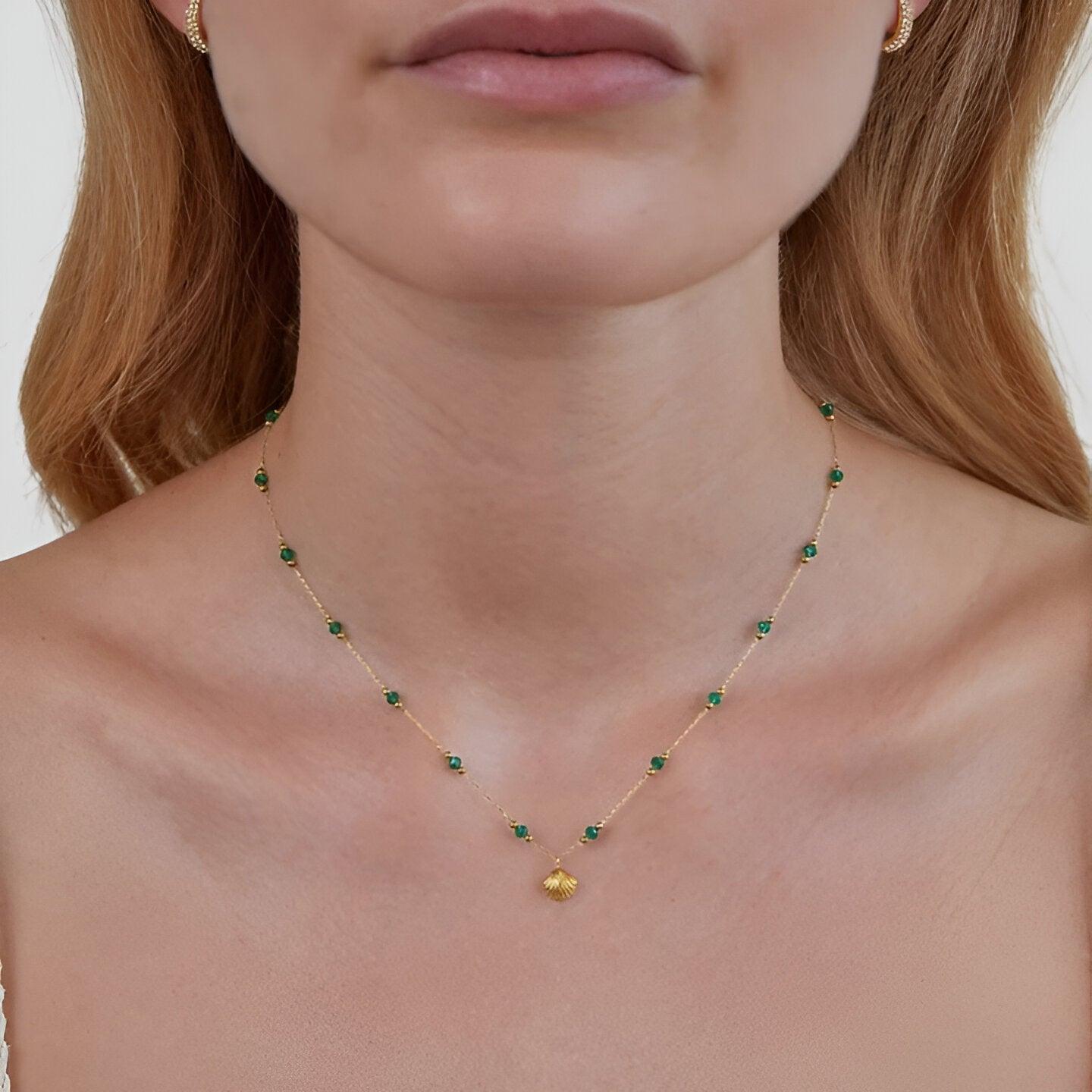 Velora – Ethereal design – Celestial necklace-Apparel & Accessories > Jewelry > Necklaces > Fashion Necklaces-Cíelo Fióra Atelier