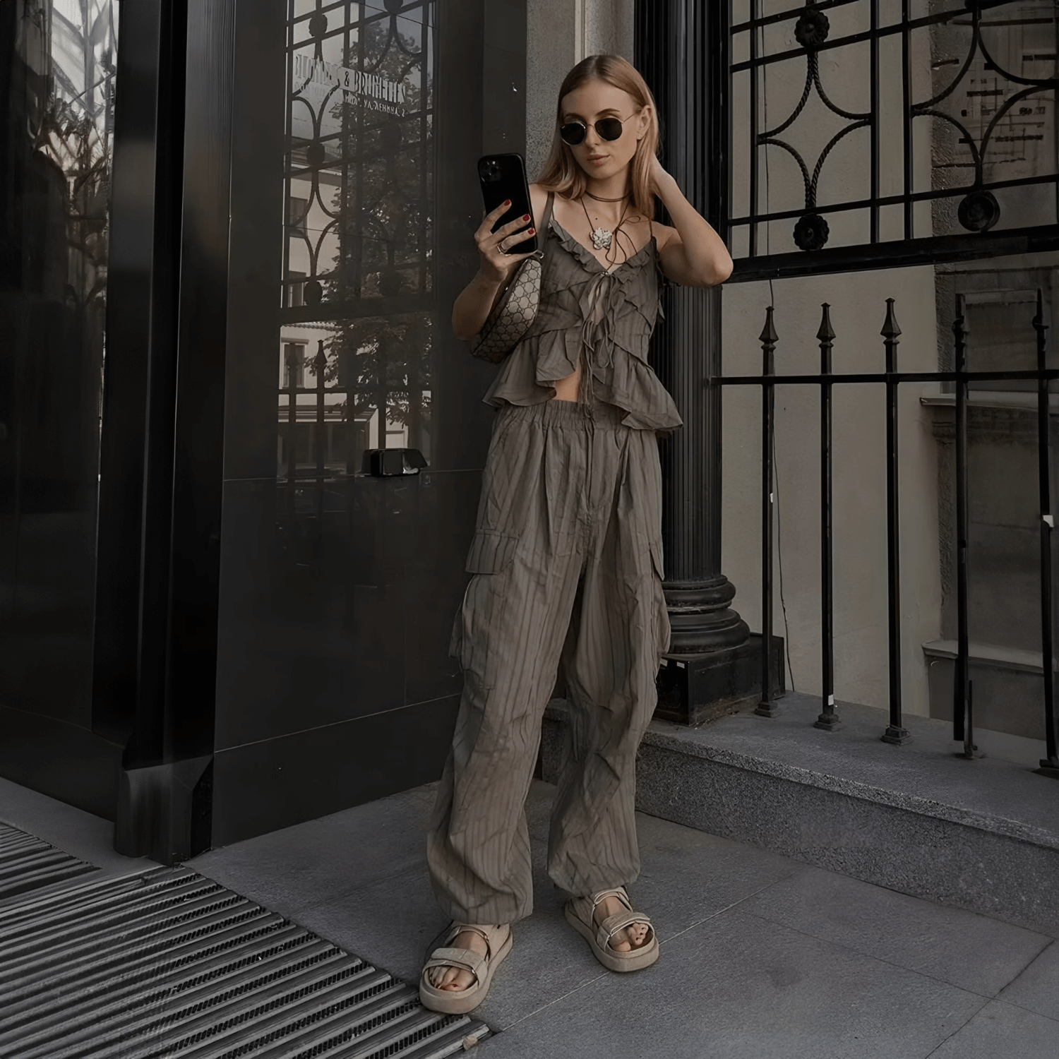 Vesina – Adjustable hems – Striped trousers