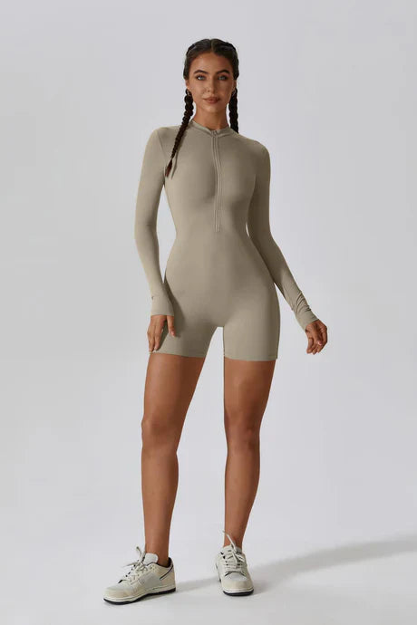 Vionette – Collar half-zip – Training romper-Apparel & Accessories > Clothing > One-Pieces & Rompers > Everyday Training Rompers-Cíelo Fióra Atelier