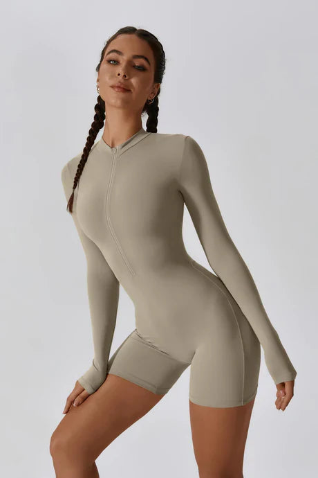 Vionette – Collar half-zip – Training romper-Apparel & Accessories > Clothing > One-Pieces & Rompers > Everyday Training Rompers-Cíelo Fióra Atelier