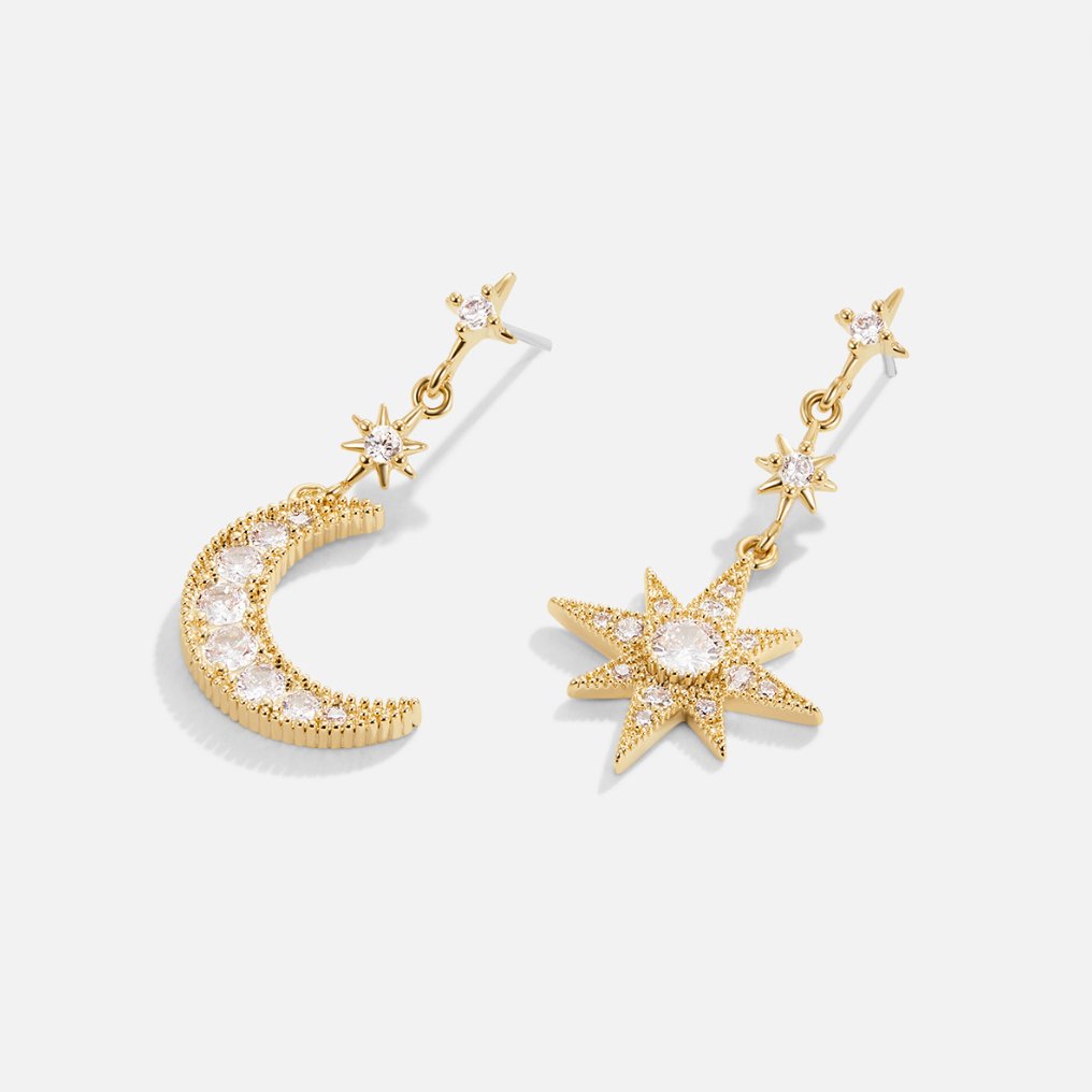 Zora – 18k gold plating – Celestial jewelry-Apparel & Accessories > Jewelry > Earrings > Stud Earrings-Cíelo Fióra Atelier