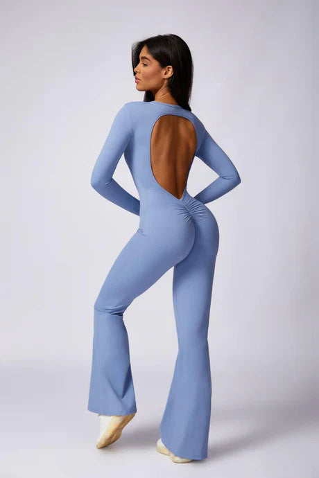 Zorina – Round neckline – Seamless gym jumpsuit-Apparel & Accessories > Clothing > One-Pieces & Rompers > Seamless Gym Jumpsuits-Cíelo Fióra Atelier