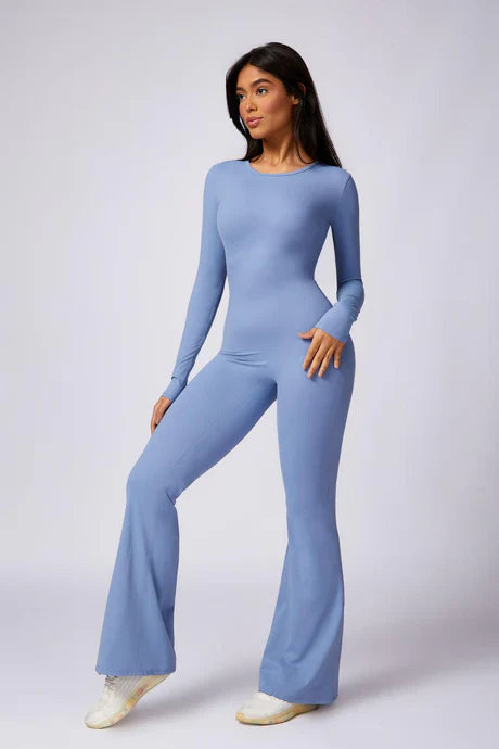 Zorina – Round neckline – Seamless gym jumpsuit-Apparel & Accessories > Clothing > One-Pieces & Rompers > Seamless Gym Jumpsuits-Cíelo Fióra Atelier