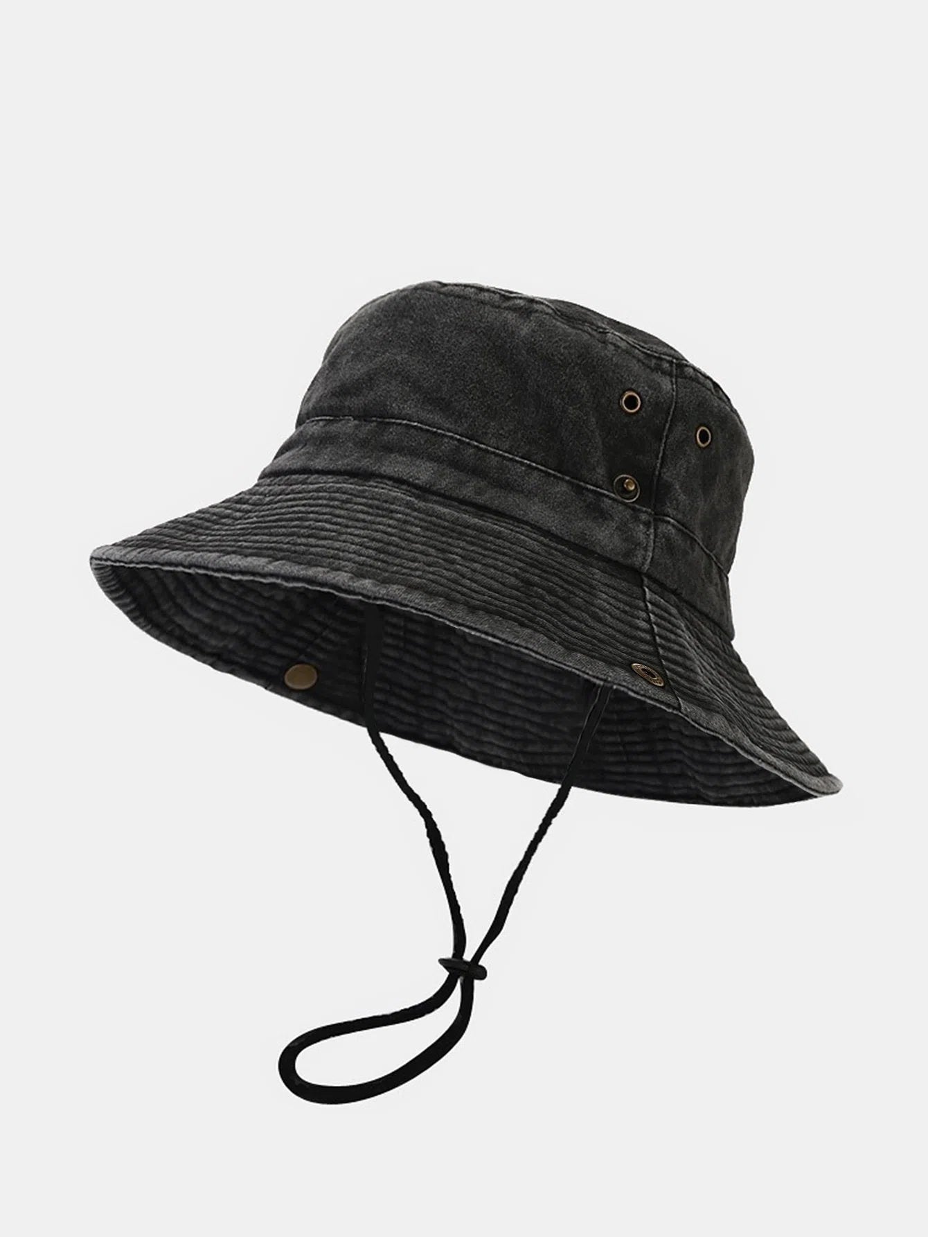 Zyrah – Distressed design – Bucket hat-Apparel & Accessories > Clothing Accessories > Hats > Bucket Hats-Cíelo Fióra Atelier