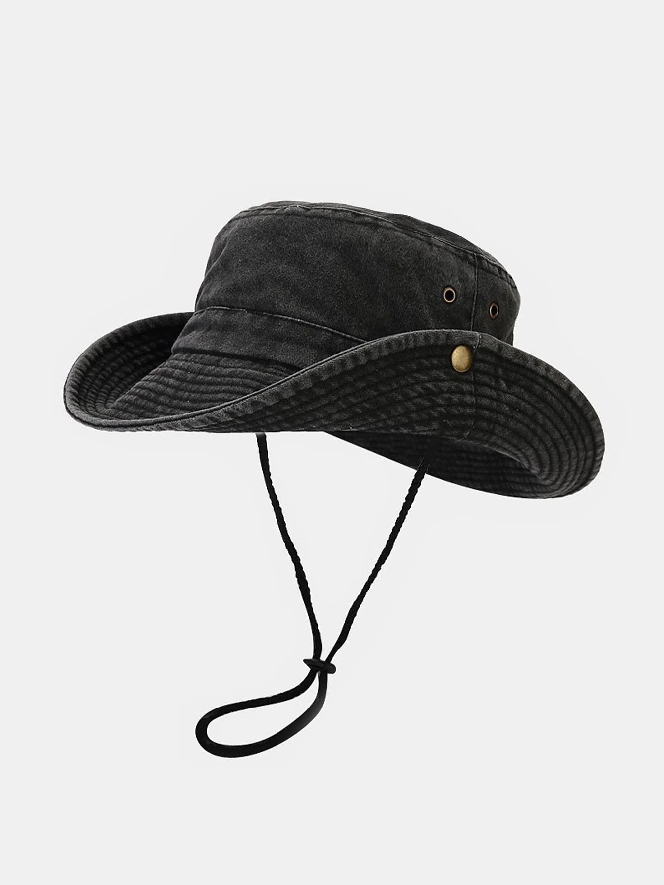 Zyrah – Distressed design – Bucket hat-Apparel & Accessories > Clothing Accessories > Hats > Bucket Hats-Cíelo Fióra Atelier